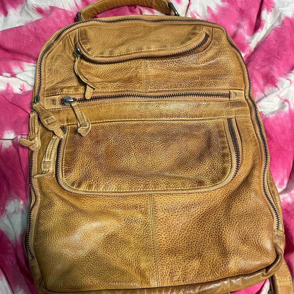 Free People East End Leather Backpack